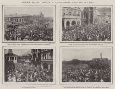 Ladysmith befreit, Feierlichkeiten in Pietermaritzburg, Durban und Kapstadt von English Photographer