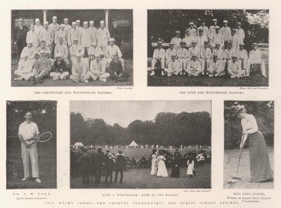 Die Tennis- und Krocketturniere der letzten Woche und das Cricket der öffentlichen Schulen von English Photographer