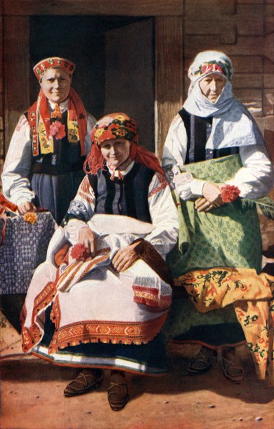 Lettland: Bauernstickerinnen von Rucava von English Photographer