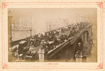 London Bridge, spätes 19. Jahrhundert von English Photographer