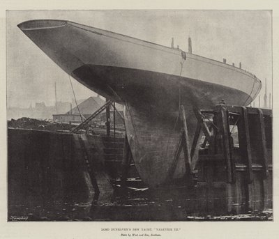 Lord Dunravens neue Yacht, Valkyrie III von English Photographer