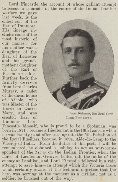 Lord Fincastle von English Photographer