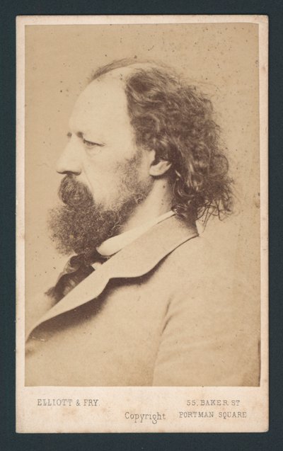 Lord Tennyson, Visitenkarte von English Photographer