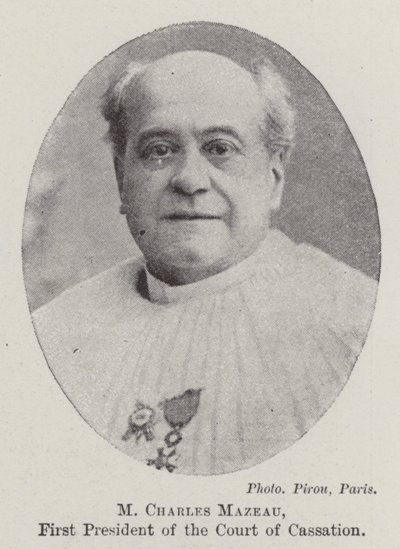 M Charles Mazeau, Erster Präsident des Kassationshofs von English Photographer