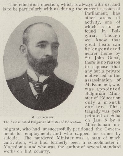 M Kuncheff, der ermordete bulgarische Bildungsminister von English Photographer