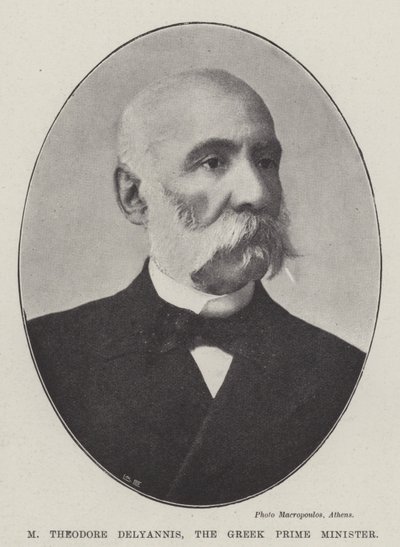 M Theodore Delyannis, der griechische Premierminister von English Photographer
