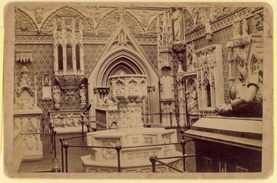 Mittelalterlicher Hof, Kristallpalast, Sydenham, London von English Photographer