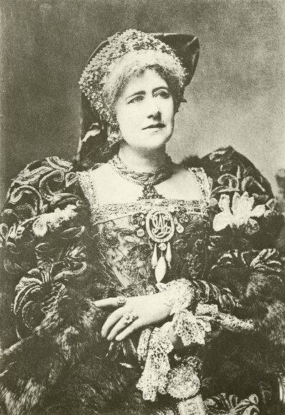 Miss Ellen Terry als Königin Katharina (Gravur) von English Photographer