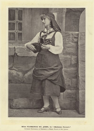 Miss Florence St John in Madame Favart von English Photographer