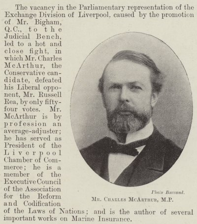 Mr Charles McArthur, MP von English Photographer