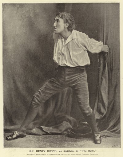 Mr Henry Irving als Matthias in The Bells von English Photographer