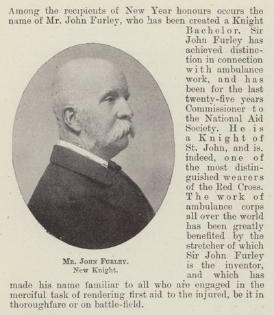 Herr John Furley, neuer Ritter von English Photographer