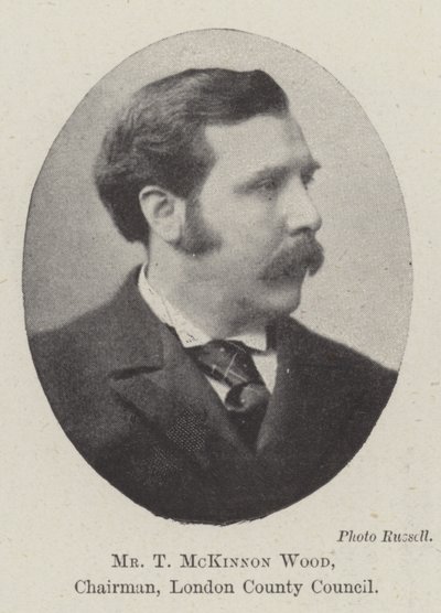 Herr T McKinnon Wood, Vorsitzender des Londoner Stadtrats von English Photographer