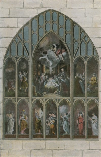 Fenster des New College von English Photographer