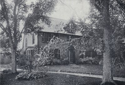 Old Manse, Salem, Massachusetts, Nathaniel Hawthornes Haus (s/w Foto) von English Photographer