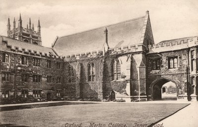 Oxford, Merton College, Innerer Hof von English Photographer