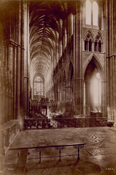 Postkarte der Westminster Abbey von English Photographer