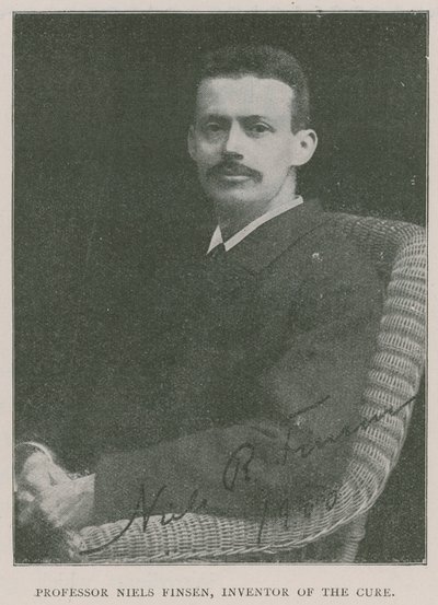 Professor Niels Finsen, Erfinder der Lichttherapie von English Photographer