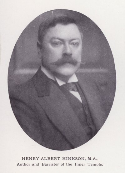 Prominente Männer von London: Henry Albert Hinkson von English Photographer