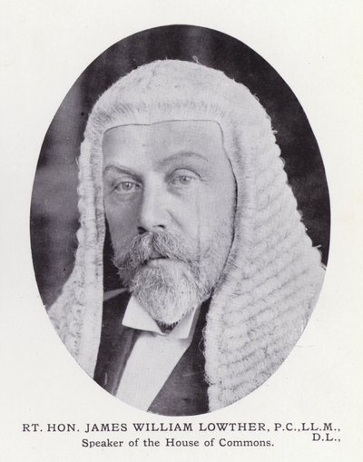 Prominente Männer von London: Rt Hon James William Lowther von English Photographer