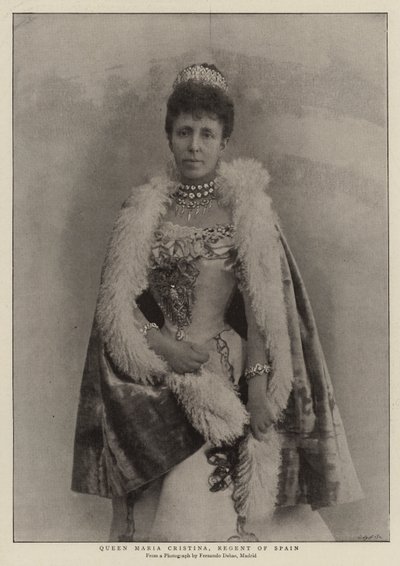Königin Maria Cristina, Regentin von Spanien von English Photographer