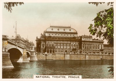 Echte Fotografien, ca. 1939: Nationaltheater, Prag von English Photographer