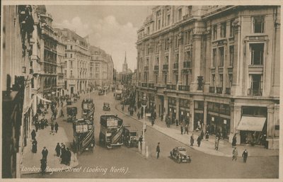 Regent Street, London, Blick nach Norden von English Photographer