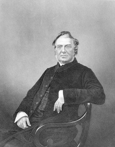 Reverend Hugh Stowell, graviert von D. J. Pound von English Photographer