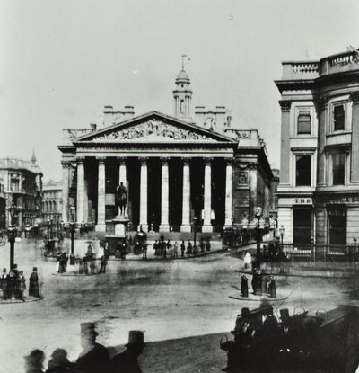 Royal Exchange, Threadneedle Street, City of London, 1880 von English Photographer