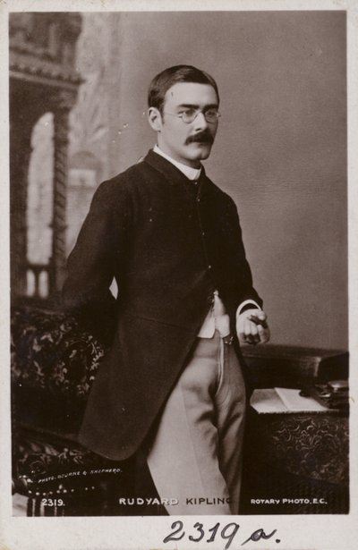 Rudyard Kipling (1865-1936), englischer Kurzgeschichtenschreiber, Dichter und Romanautor von English Photographer