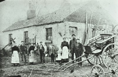 Saint Gothard Road: Bauernhäuser, 1880 von English Photographer