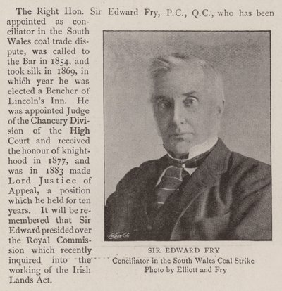 Sir Edward Fry von English Photographer