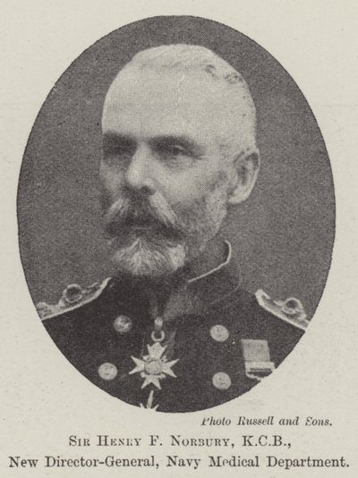 Sir Henry F. Norbury, KCB, neuer Generaldirektor der Navy Medical Department von English Photographer