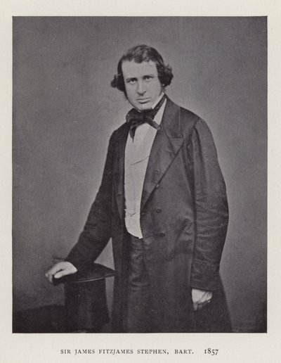 Sir James Fitzjames Stephen, Baronet, 1857 von English Photographer