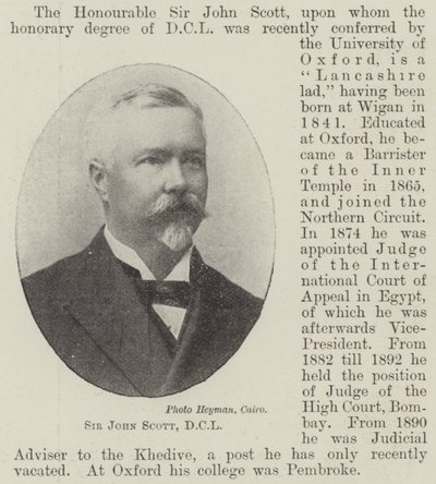 Sir John Scott, DCL von English Photographer