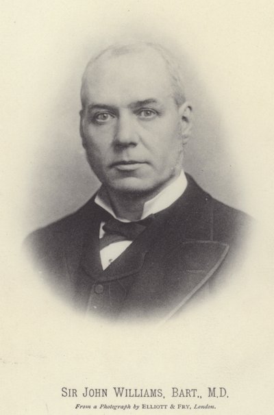 Sir John Williams, Baronet, MD von English Photographer