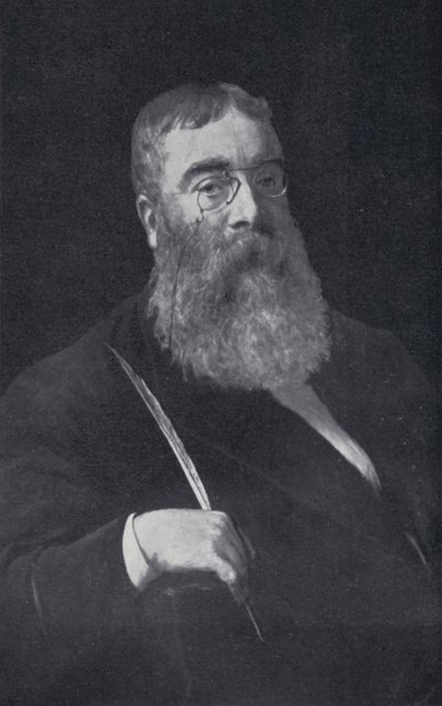 Sir Walter Besant (s/w Foto) von English Photographer