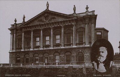 Spencer House, London mit (Einsatz) Der Earl Spencer von English Photographer