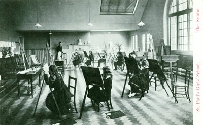 St. Pauls Mädchenschule, das Studio von English Photographer