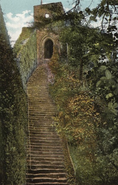 Stufen zur Burg, Carisbrooke Castle von English Photographer