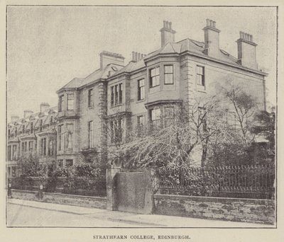 Strathearn College, Edinburgh (Gravur) von English Photographer