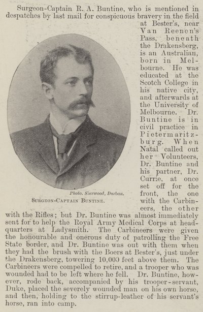 Chirurg-Kapitän Buntine von English Photographer