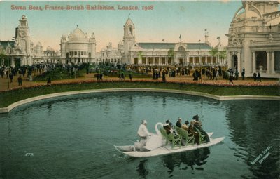 Schwanenboot, Franco-Britische Ausstellung, London, 1908 von English Photographer