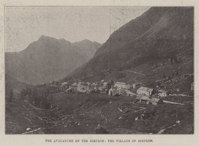 Die Lawine am Simplon, das Dorf Simplon von English Photographer
