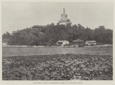 Die Krise in China, der Garten des Kaisers und der Lotussee in Peking von English Photographer