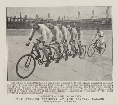 Der Fahrradunfall im Crystal Palace von English Photographer