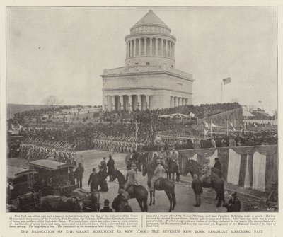 Die Einweihung des Grant-Denkmals in New York, das siebte New Yorker Regiment marschiert vorbei von English Photographer