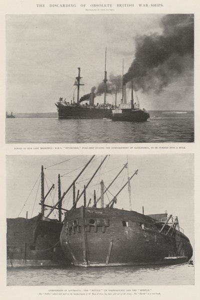 Die Ausmusterung veralteter britischer Kriegsschiffe von English Photographer
