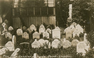 Der Hundefriedhof, Hyde Park, London von English Photographer