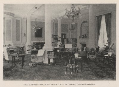 Das Wohnzimmer des Sackville Hotels, Bexhill-on-Sea von English Photographer